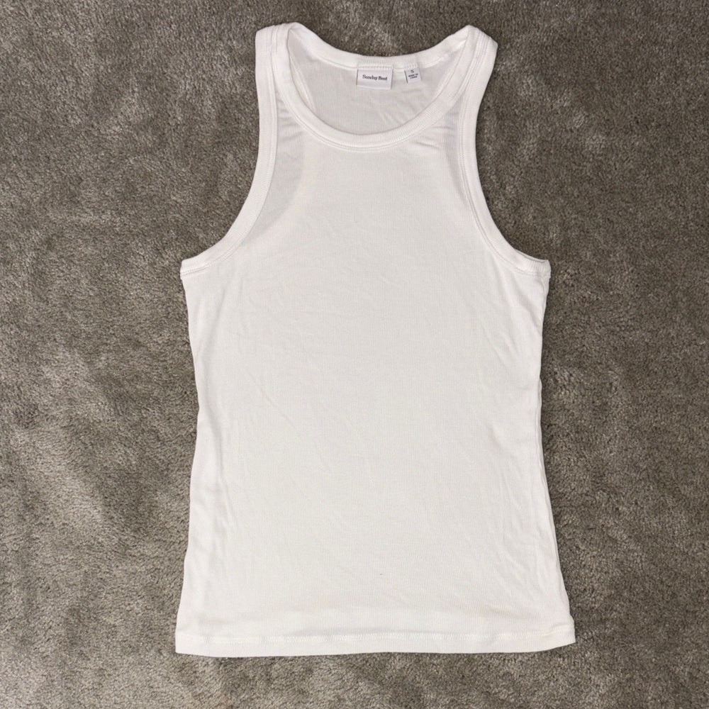 Sunday Best White Tank Top